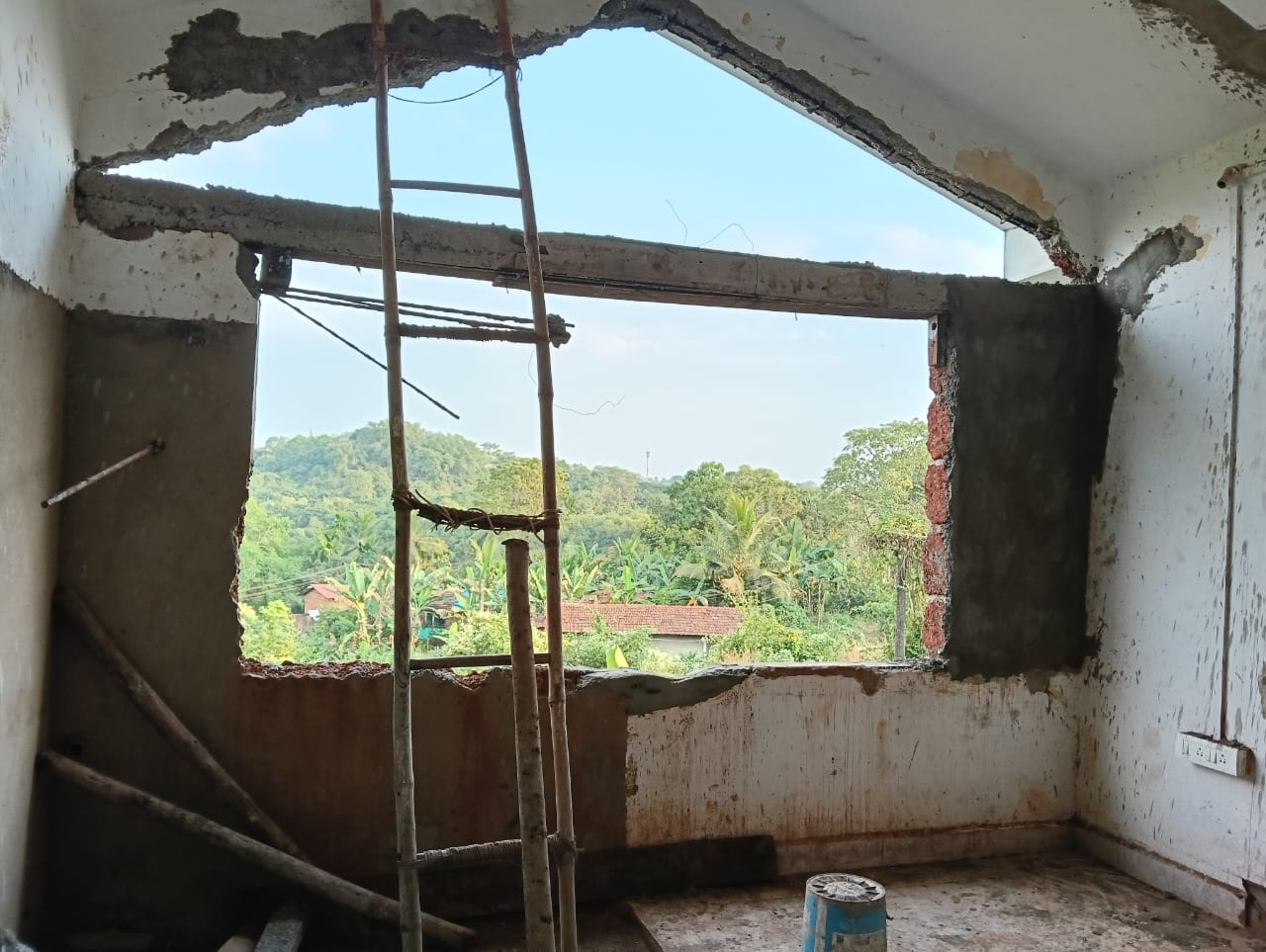 Upstairs room before interior design transformation